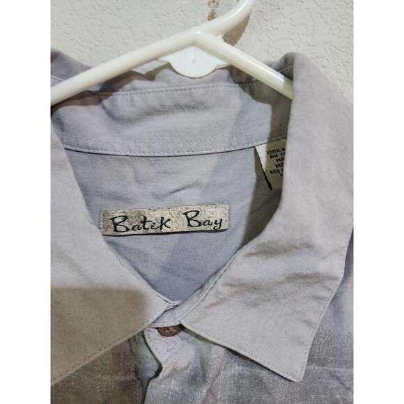 Batik Bay Hawaiian Shirt Large Rayon Collared Palm Trees button down - Picture 3 of 5